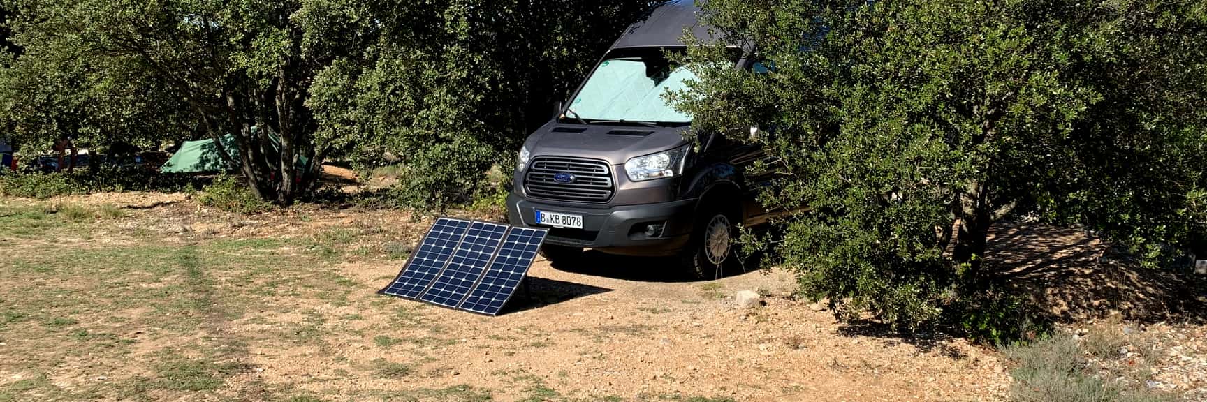 Externes Solarmodule für den Camper