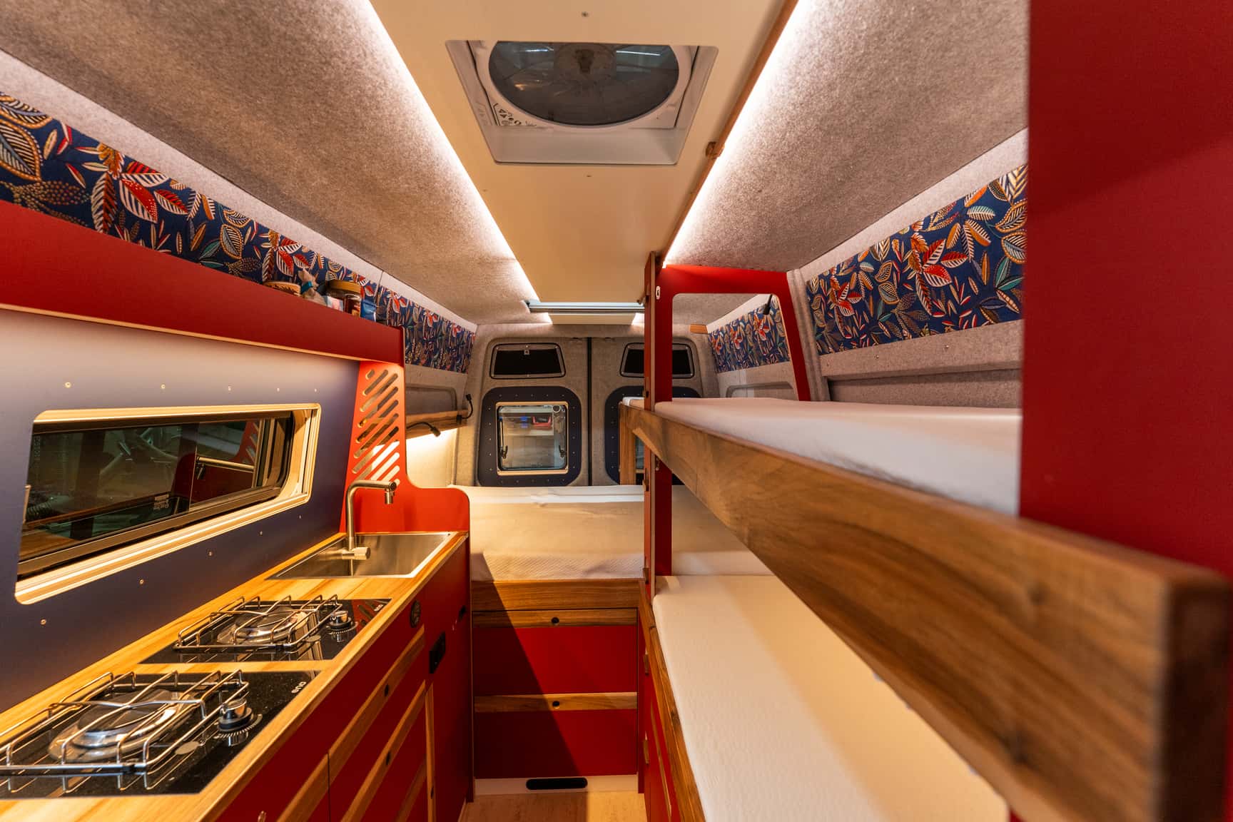 Custom conversion of a Sprinter L3H2 for a family of five
